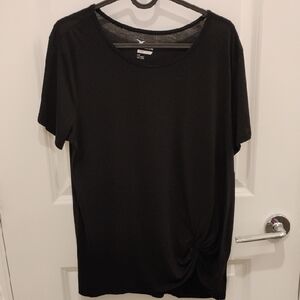 Old Navy Active Go-Dry Black Short Sleeve Women's Tee Size Large